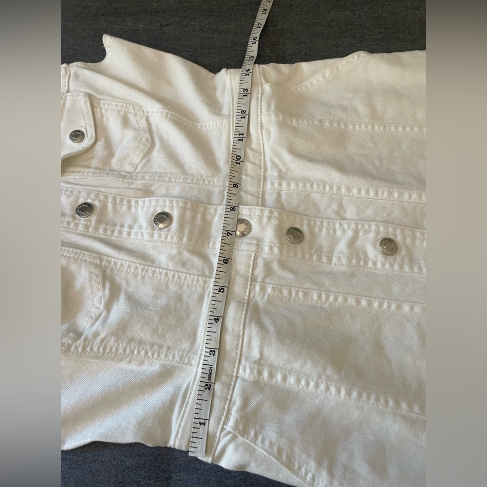 J. Crew White Denim Button Down Minimalist Casual Dress - Picture 8 of 10